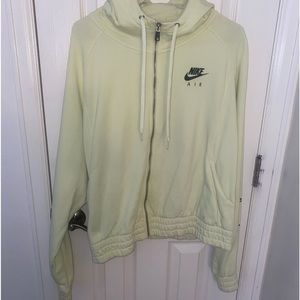 Nike Zip Up Hoodie- lime green/yellow